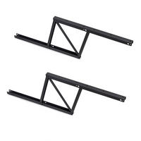 HEBEVORRICHTUNGEN für Couchtische, ermöglicht das Anheben des Tisches um 192mm, Stahl, Schwarz lackiert - Schwarz, Metall (42.5/2.1/4cm) - EMUCA