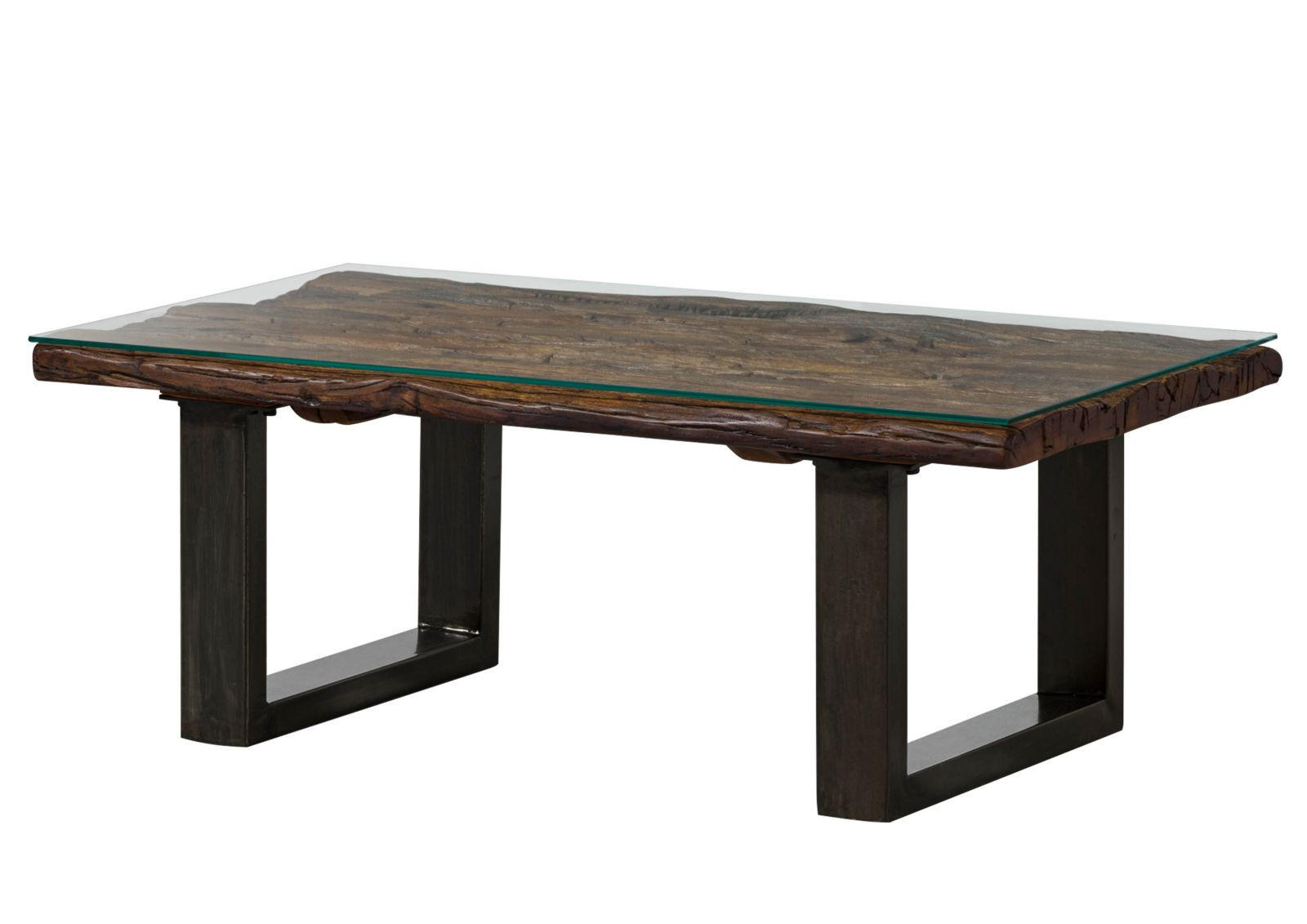 COUCHTISCH Altholz 110x60x42 braun lackiert SEVILLA #29 - Braun, Holz (110/60/42cm) - Massivmoebel24