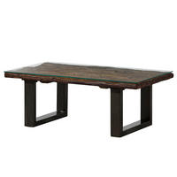 COUCHTISCH Altholz 110x60x42 braun lackiert SEVILLA #29 - Braun, Holz (110/60/42cm) - Massivmoebel24