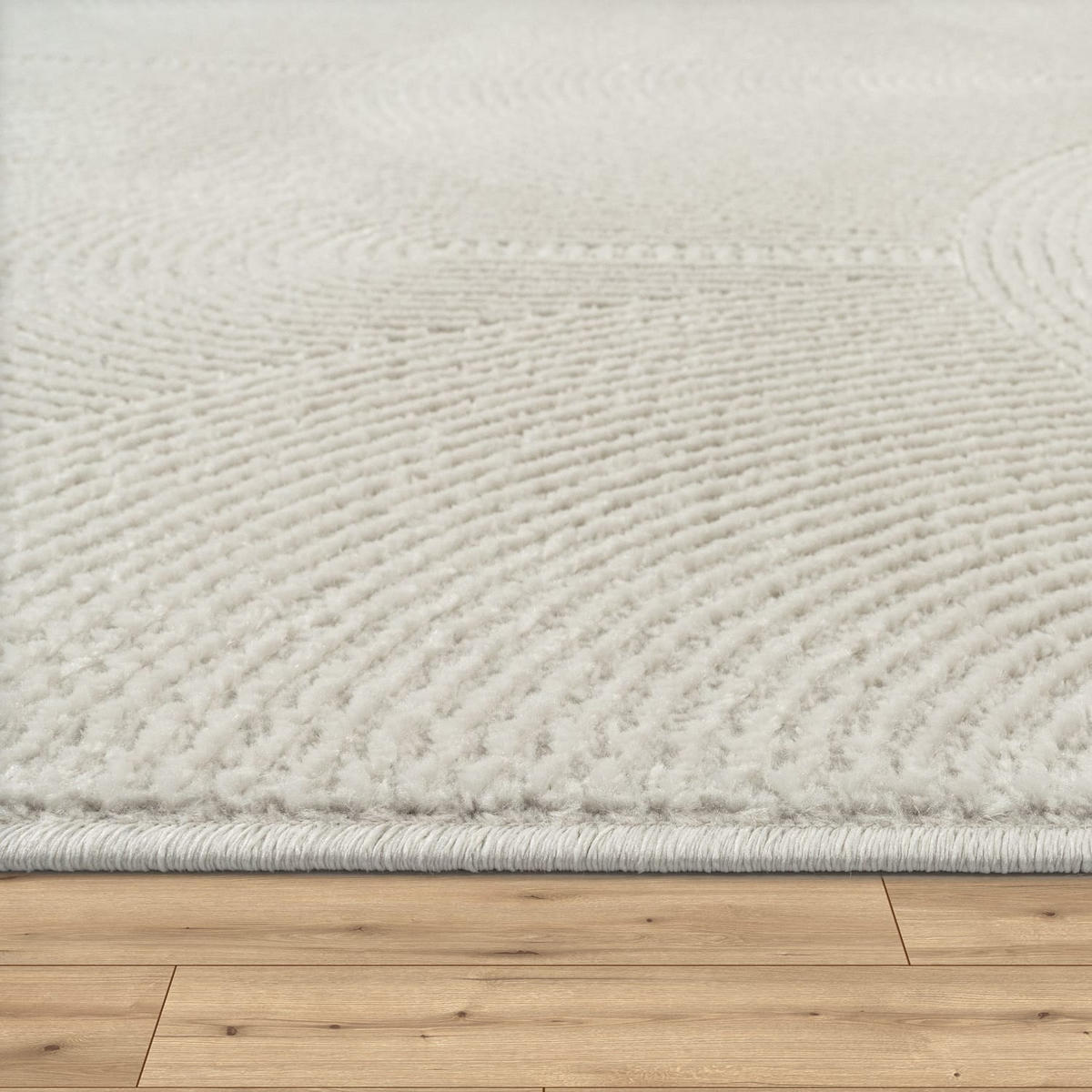 FLACHWEBETEPPICH Boho Creme 80 x 150 cm - Creme, Kunststoff (80/150cm) - TT Home