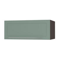 KLAPPHÄNGESCHRANK Kvantum W6B/90 Mint Matt / Lava Matt 90 / 59 / 36cm - Dunkelgrau/Mintgrün, Holz/Holzwerkstoff (90/36/59cm) - Feldmann-Wohnen
