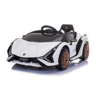 KINDER ELEKTROAUTO Lamborghini Sian weiß - Weiß, Kunststoff (108/62/40cm) - TPFLiving