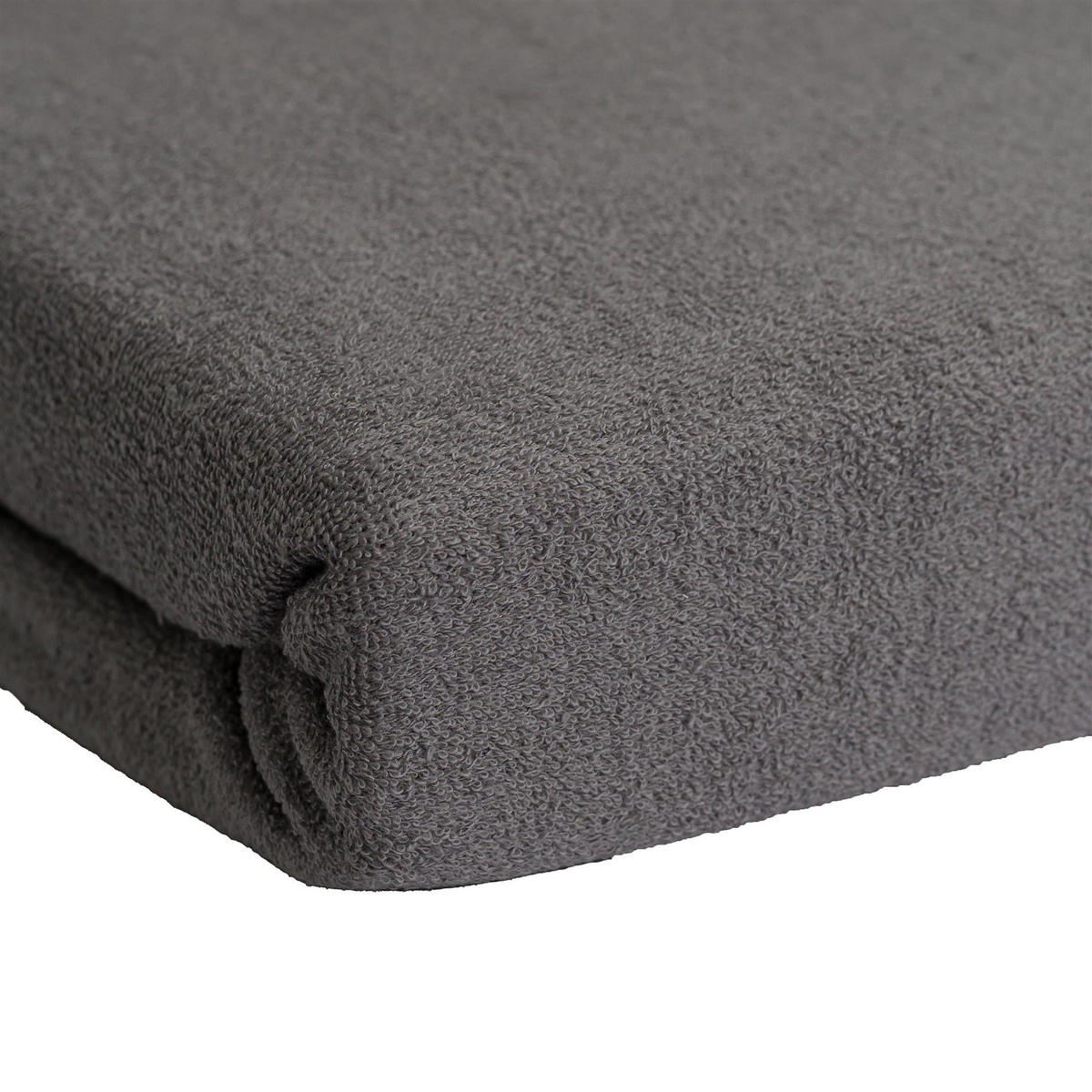 FROTTEE-SPANNBETTLAKEN 180x200 cm Grau, Warmes Winter Bettlaken - Grau, Textil (180/200cm) - Carpe Sonno