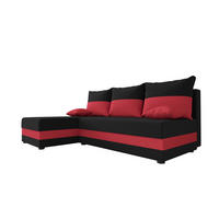 ECKSOFA HEWLET L Sawana 14+13 Links mit Schlaffunktion - Rot, Textil (200/140cm) - Bedante