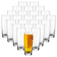 WILLI BECHER GEEICHT transparent 0,5 l 24er Set - Transparent, Glas (0.5L) - Van Well