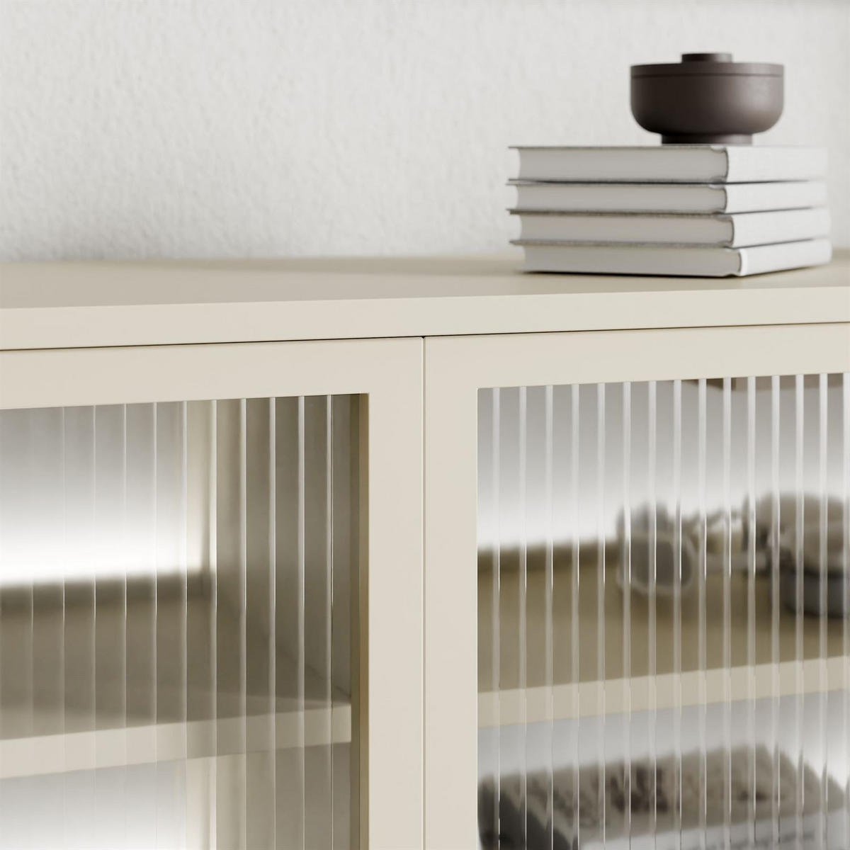 TV-ELEMENT LINEA mit LED-Beleuchtung Kaschmir - Kaschmir, Holzwerkstoff (181/62/39cm) - Lookway