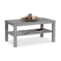 COUCHTISCH - Grau, Holzwerkstoff (55/90/45cm) - Relaxdays