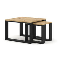 COUCHTISCH Artisan, Schwarz 60/40/60 - Schwarz, Holzwerkstoff (60/60/40cm) - RAUMHIRSCH FURNITURE