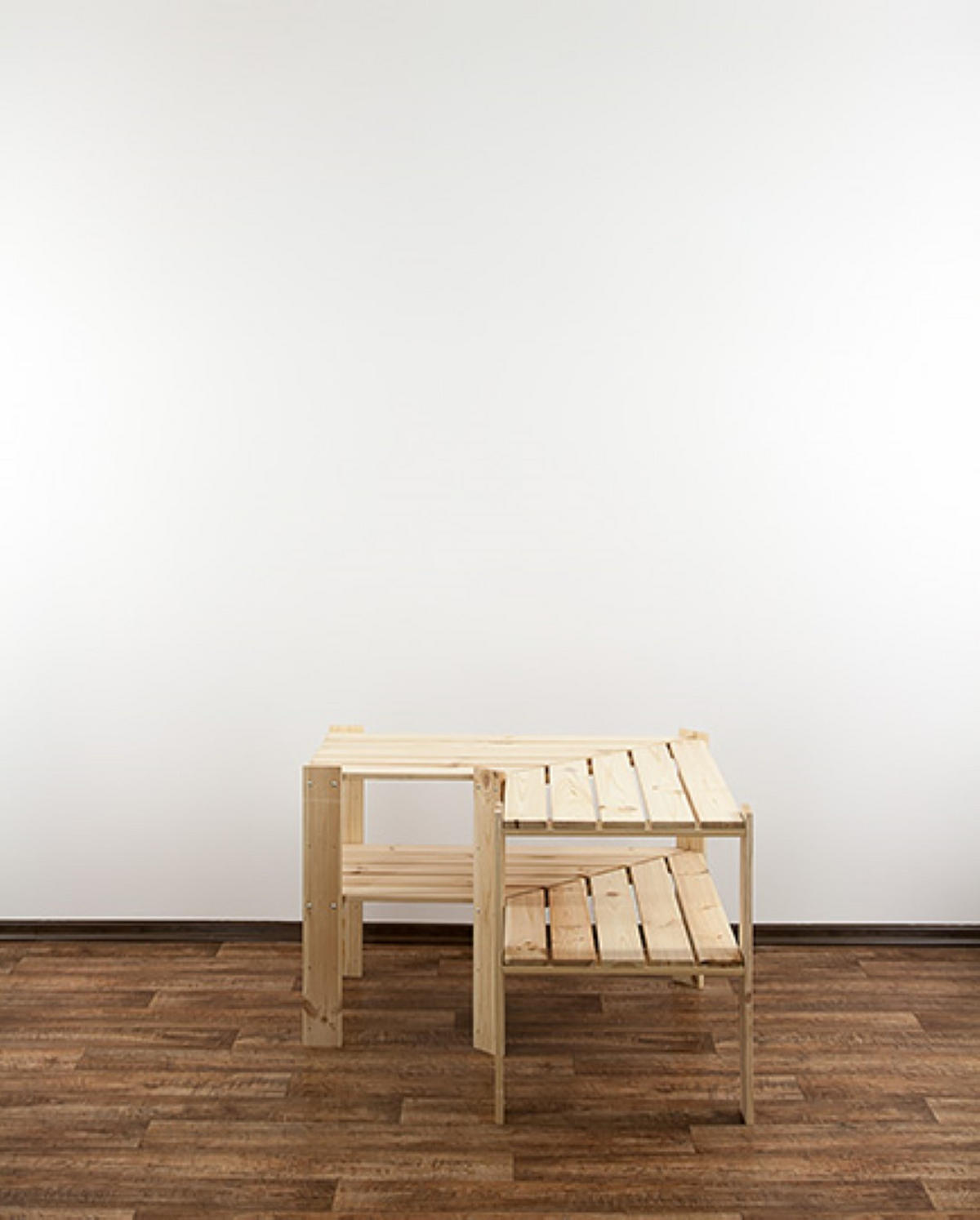 ECKREGAL WOODLAND 64x80x50cm Fachlast 120kg 2 Fachboden Kiefernholz Natur - Naturfarben, Holz (80/64/50cm) - PROREGAL