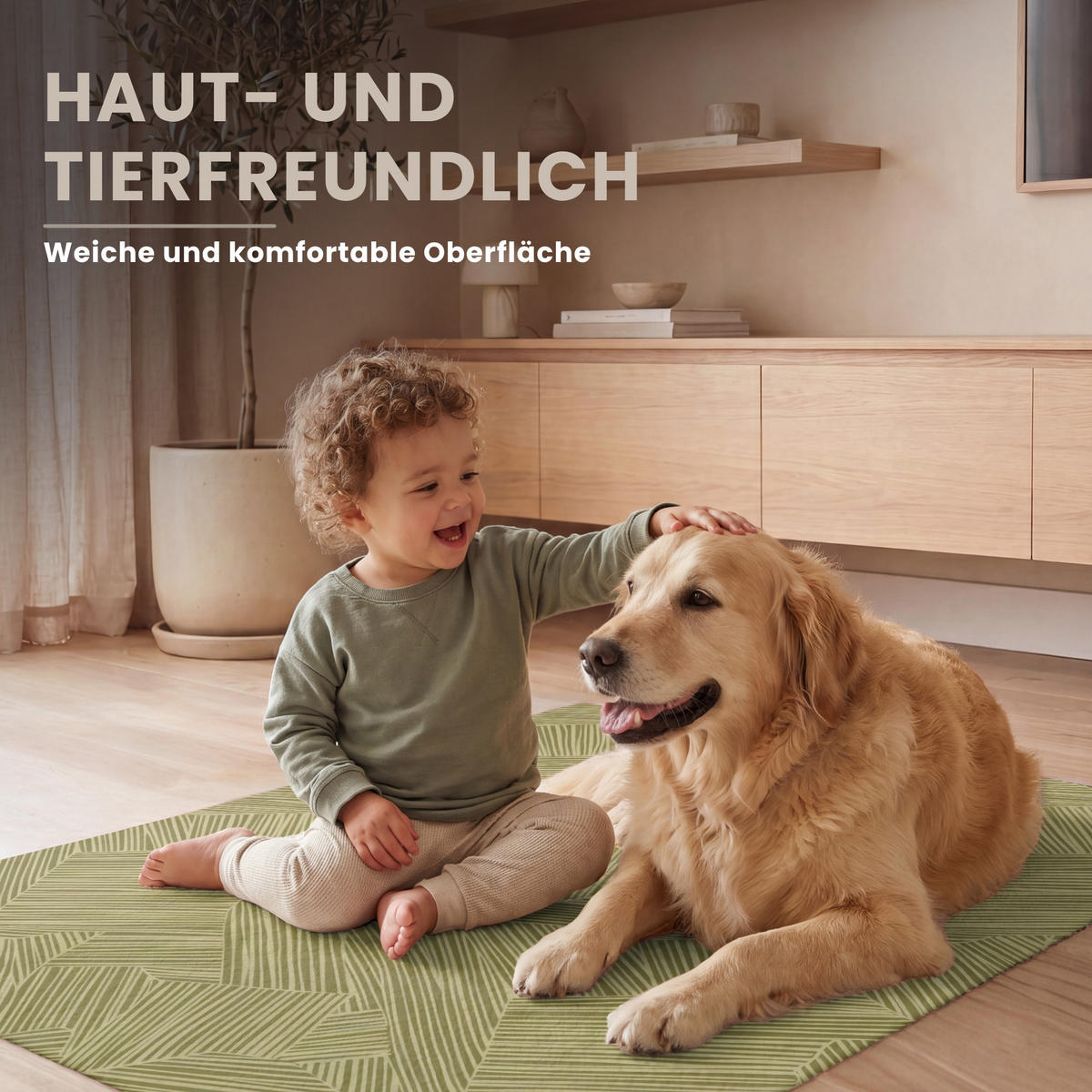 KOBERCE - Abstraktné - Moderné - Zelené - 80x120 cm - olivovozelená, textil/plast (80/0.4cm) - OnlyWow