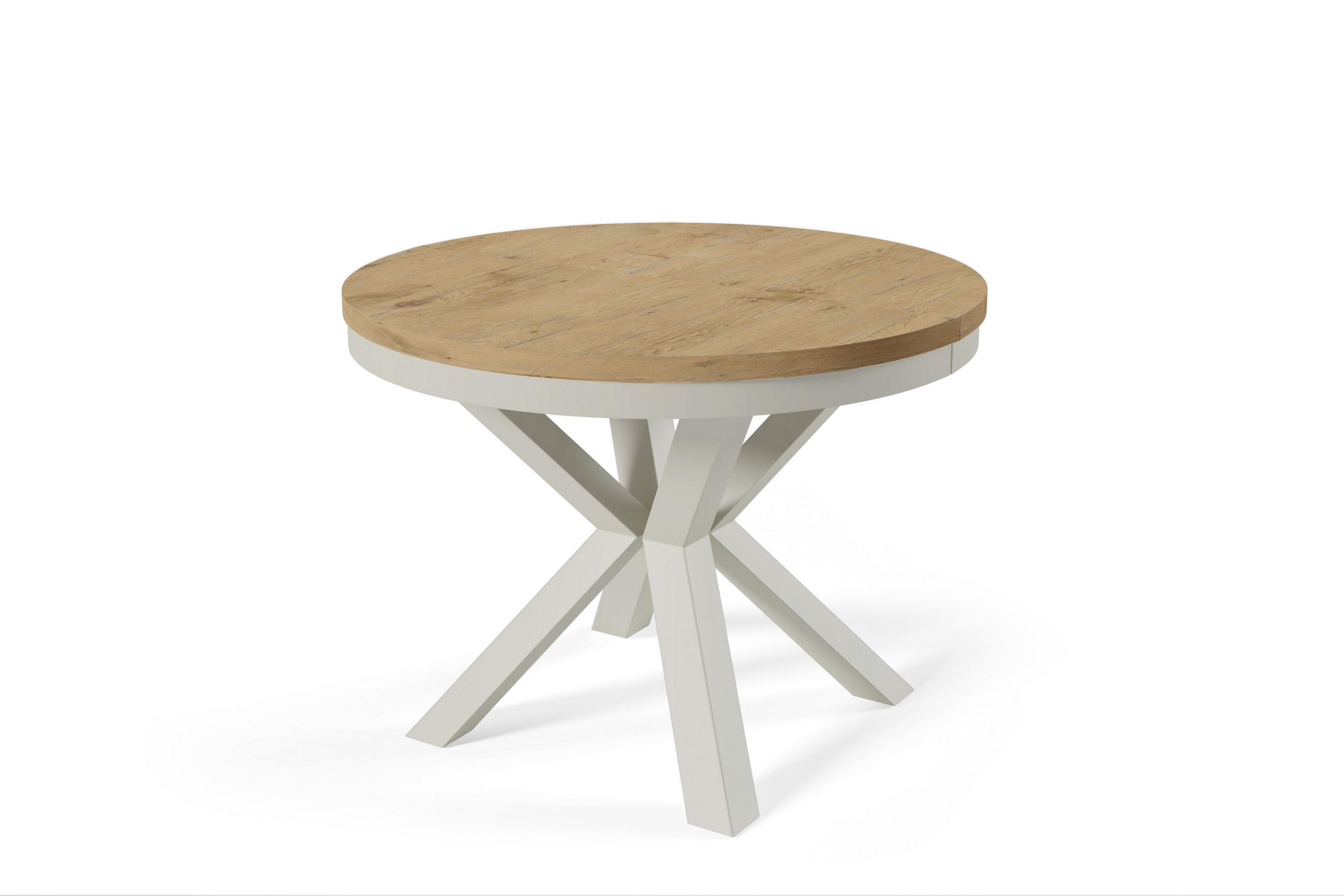 ESSTISCHE NORVIX - Kaschmir/Eichefarben, Holzwerkstoff (100/100/76cm) - Meblini