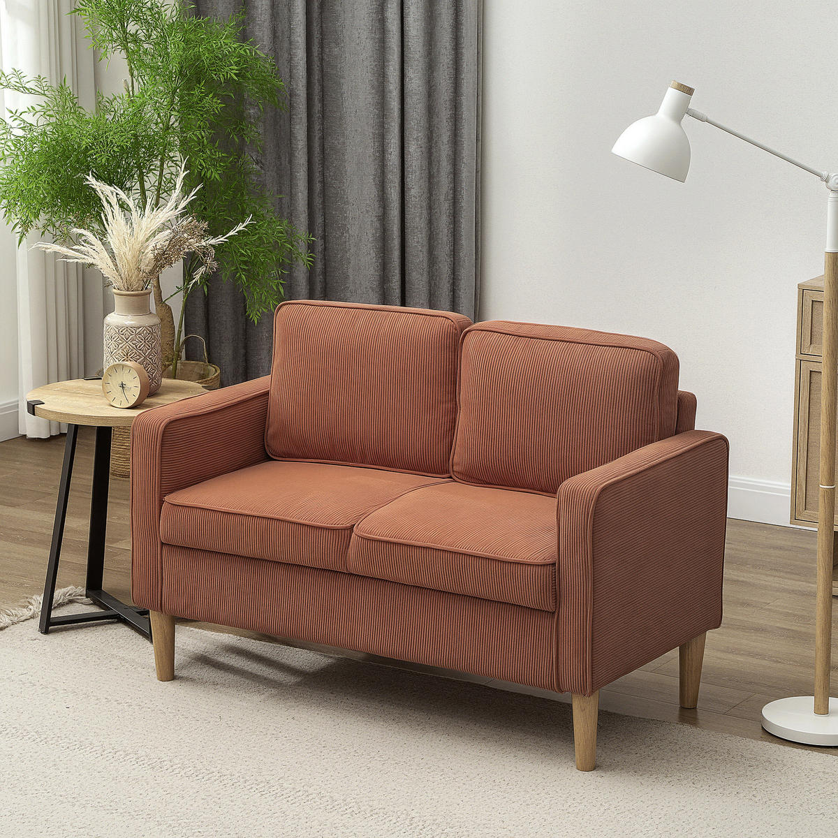 2-SITZER Sofa Orange 117.0/63.0/79.0 cm - Orange, Textil (63/79/117cm)