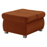POLSTERHOCKER Orkan Klein - Silberfarben/Braun, Holz/Textil (60/39/60cm) - MIRJAN24