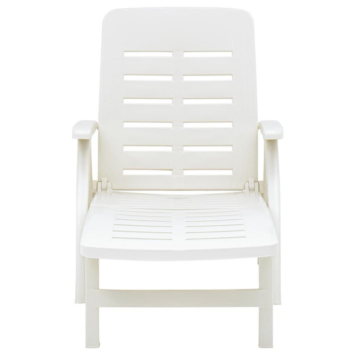 KLAPPLIEGE Kunststoff Weiß - Weiß, Kunststoff (72/96/86cm) - furnicato