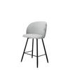 BARHOCKER K99 H - Hellgrau/Schwarz, Holzwerkstoff/Textil (51/105/51cm) - MIRJAN24