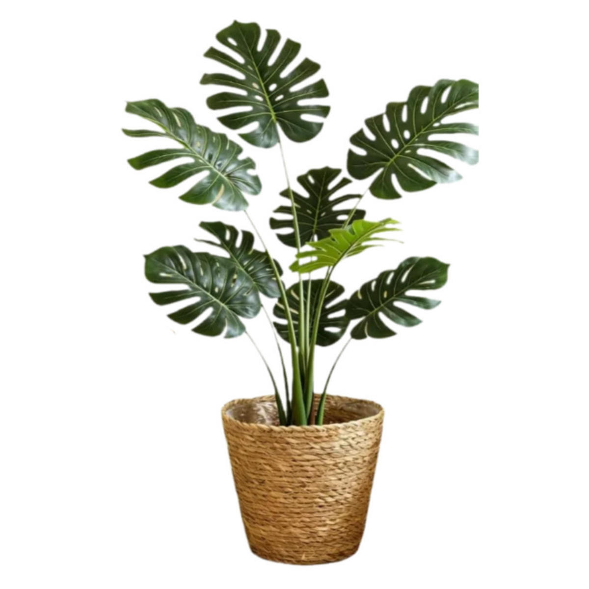 BLUMENTOPF, Geflochtenes Rattan, 17 × 20 cm, 2 Stück - Braun, Naturmaterialien (20/17cm) - Weltevree