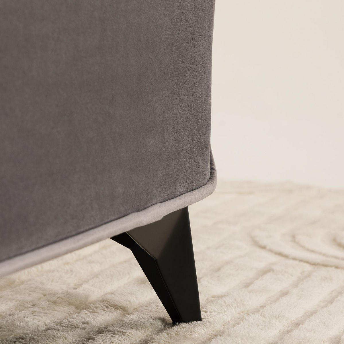 POLSTERBETT LAVORO 140X200 CM - Grau, Textil (140/200cm) - IDIMEX