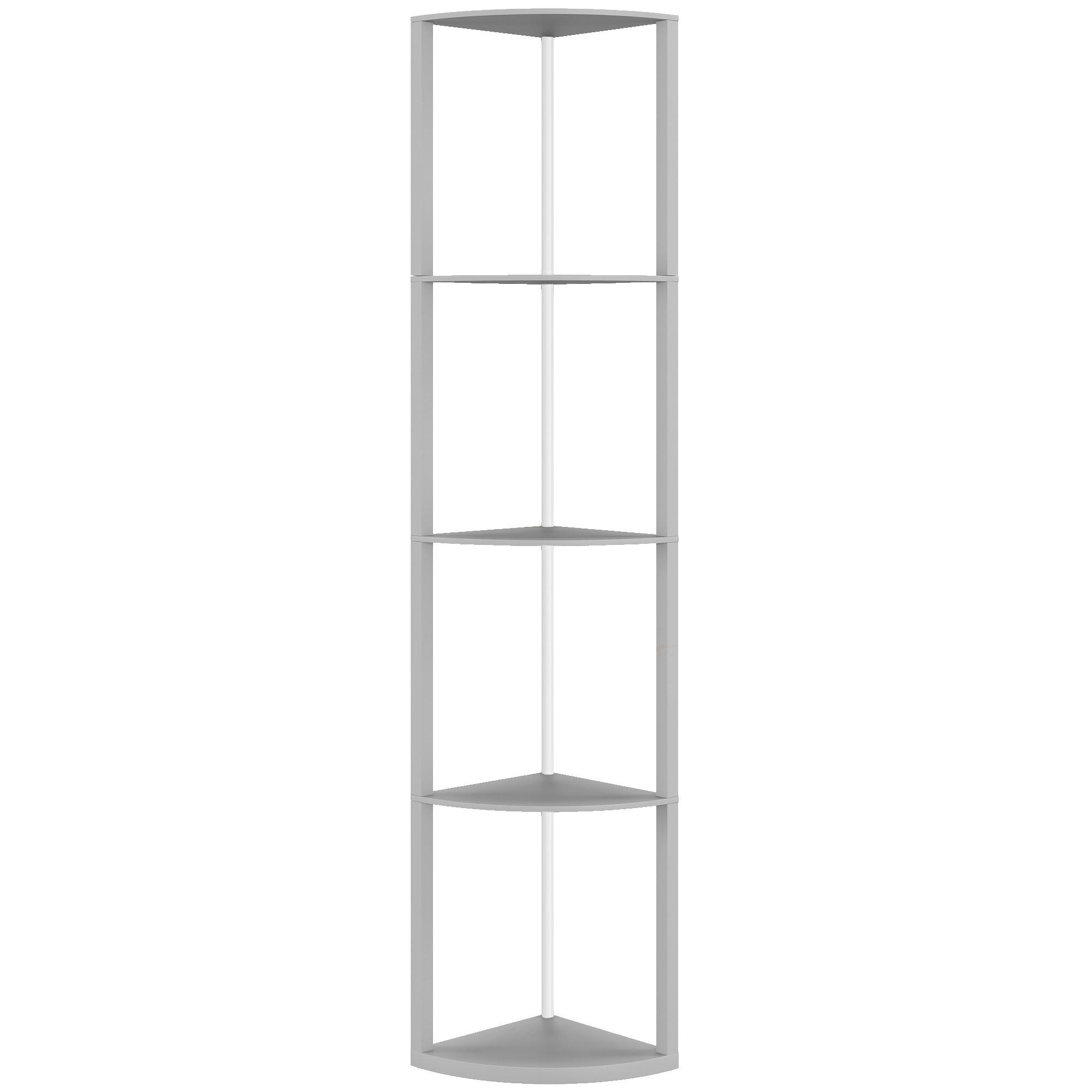 Homcom Stehlampe Grau 29.5x163x42 cm