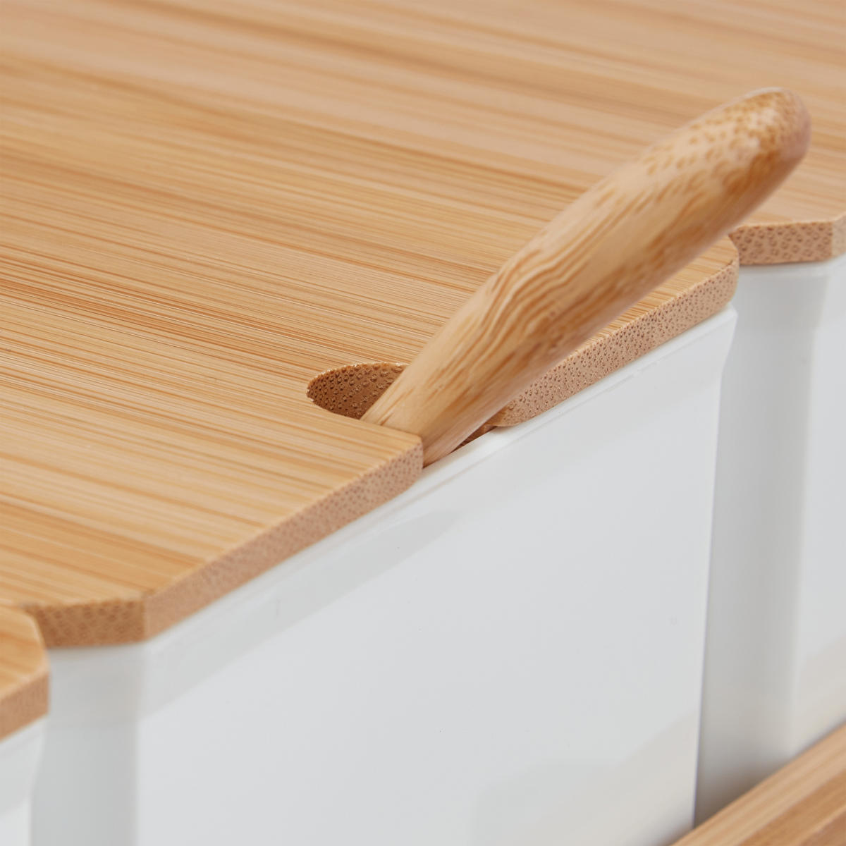 GEWÜRZBEHÄLTER-SET - Multicolor, Holz/Kunststoff (30/11/13cm) - Relaxdays