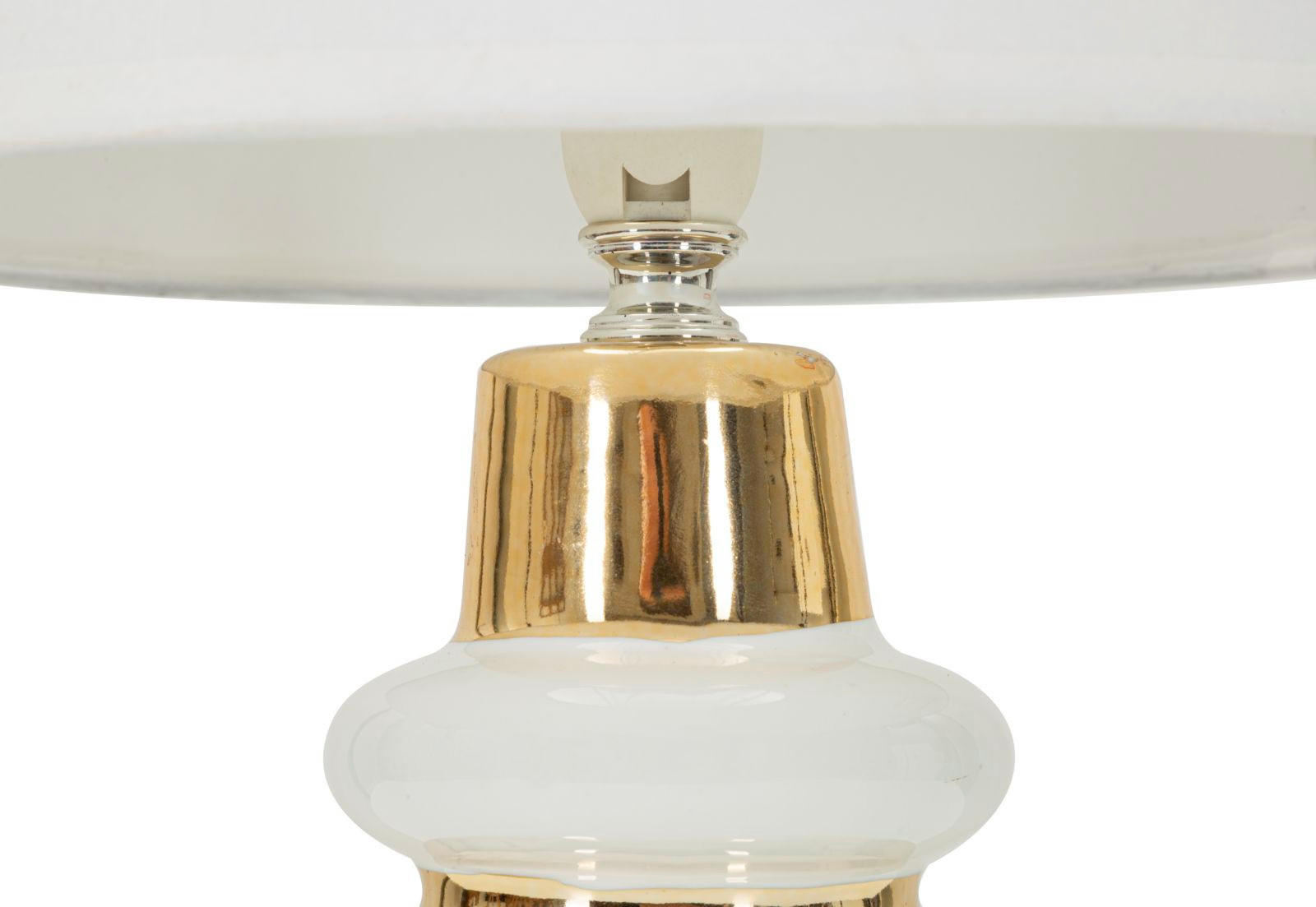 LAMPE Keramiksockel Tavolo Ø 23 cm - Weiß, Keramik (23/23/32cm) - Mauro Ferretti