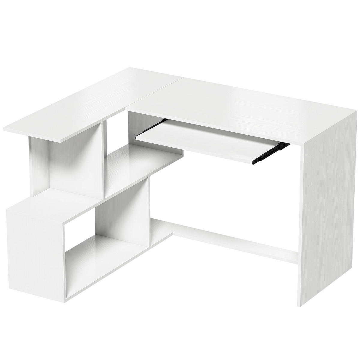 SCHREIBTISCH Weiß 100.0/120.0/76.0 cm - Weiß, Holzwerkstoff (100/120/76cm)