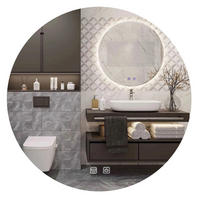 SPIEGEL Rea Led 90cm Hzj090 - Weiß, Glas (90/90/2cm) - REA