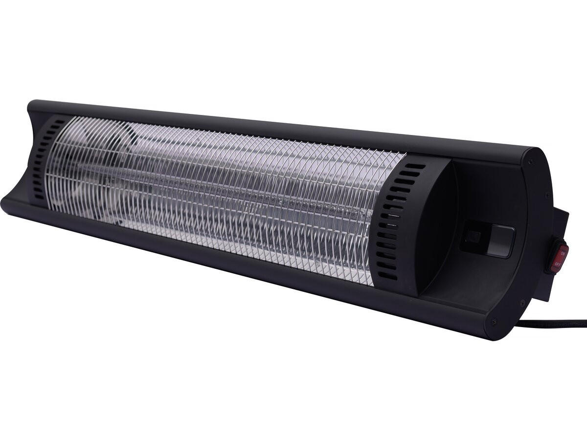 AUSSENHEIZUNG bola Schwarz - Schwarz, Metall (90/5/5cm) - Habitat Garten