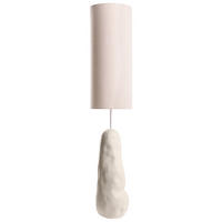 STEHLAMPE Beige Selb - Beige, Keramik (28/28/136cm) - Beliani