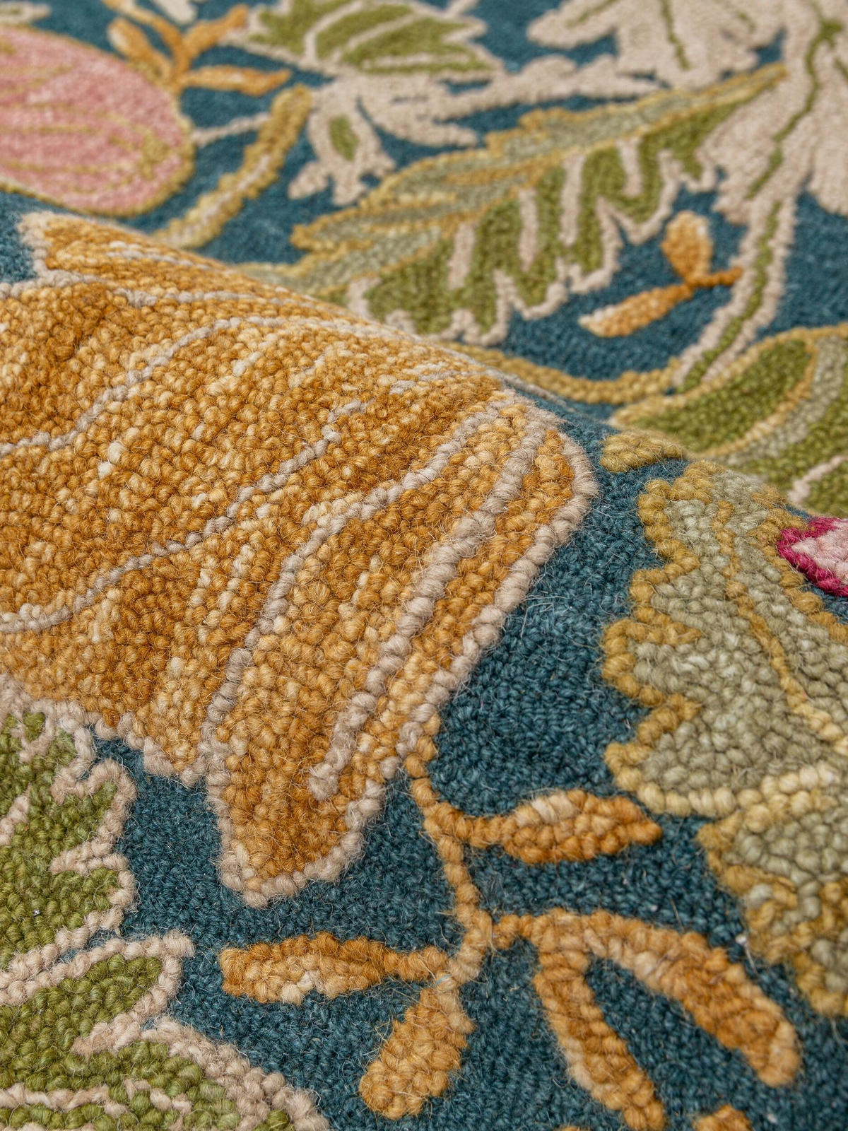 WOLLTEPPICH handgetuftet CHAR, Blütenmuster, Multi, 120 x 170 cm - Multicolor, Textil (120/170cm) - KADIMA DESIGN