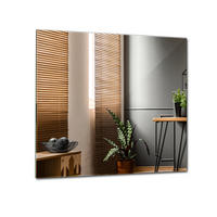 WANDSPIEGEL 50 cm x 50 cm Qadratisch - Blaugrau, Glas (50/50/0.4cm) - TULUP