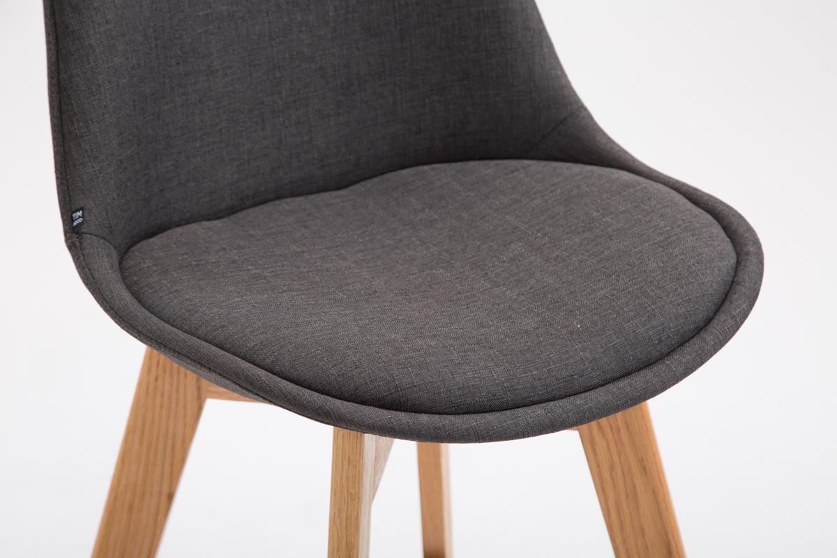 BARHOCKER Gikar Stoff Dunkelgrau - Dunkelgrau, Textil (48/112/56cm) - DELUKE