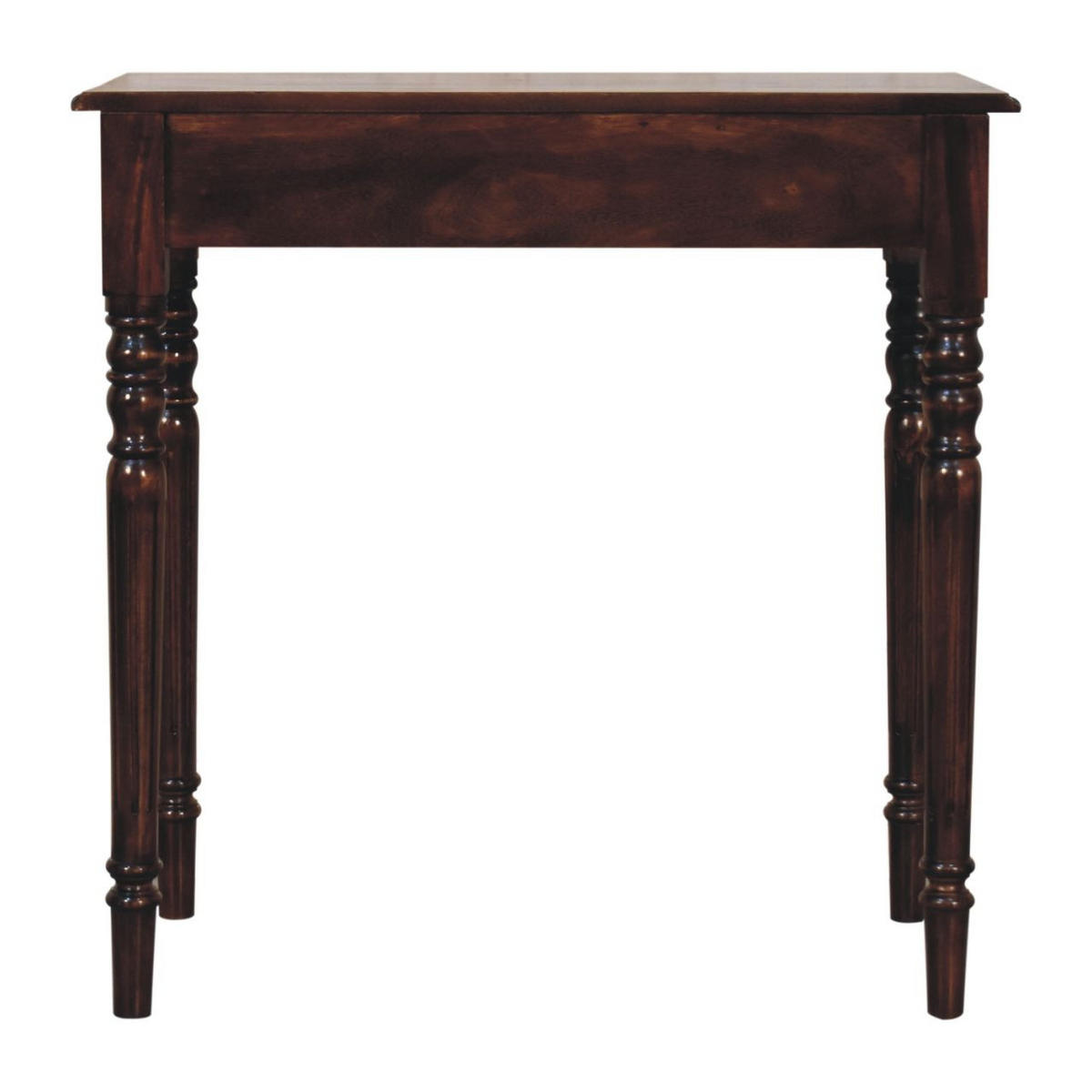 SCHREIBTISCH mit California-Walnuss-Finish, 1 Schublade, 4 nordische Beine. - Dunkelbraun, Holz (80/45/78cm) - Artisan Furniture