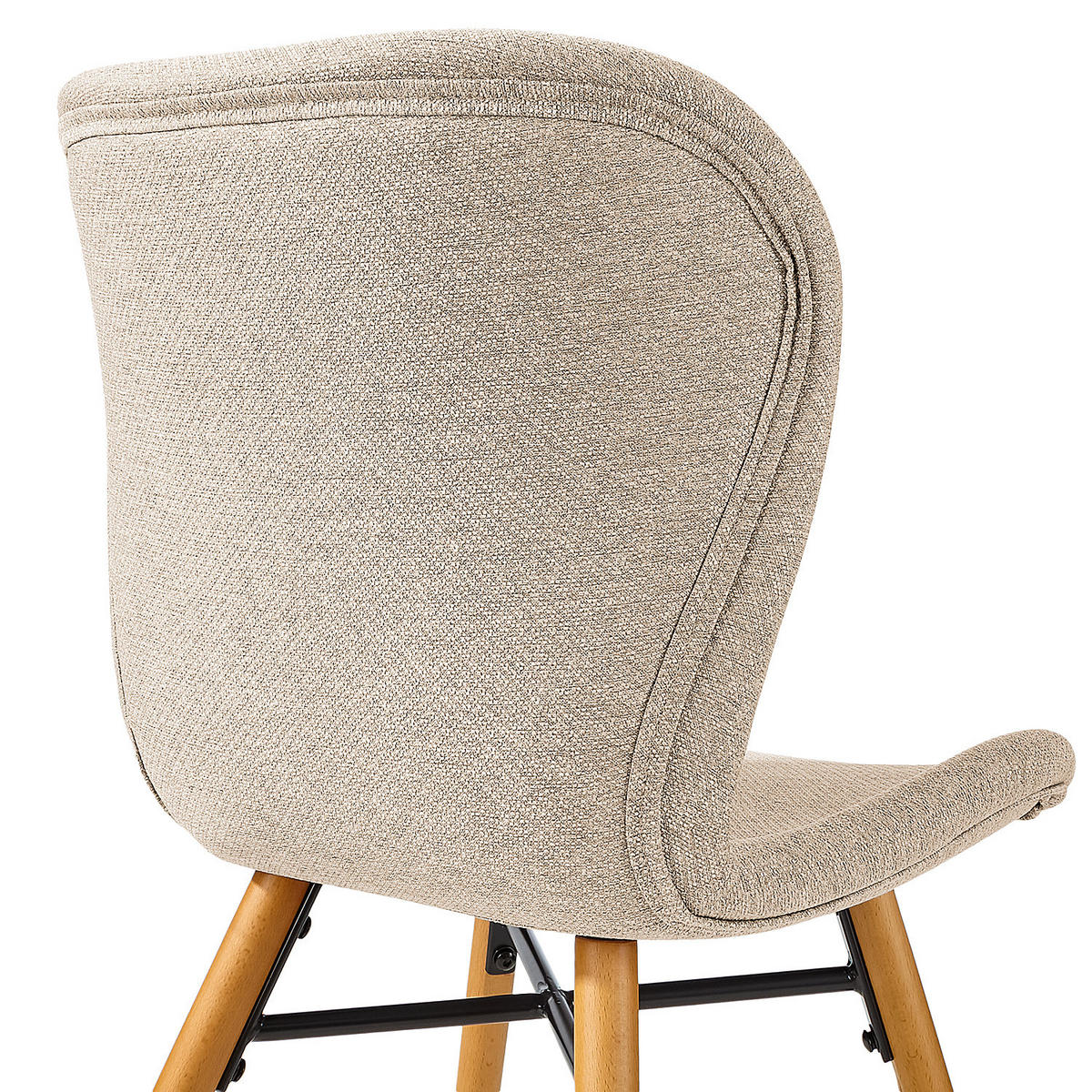 POLSTERSTUHL - Beige/Buchefarben, Textil (47/83/53cm) - home24