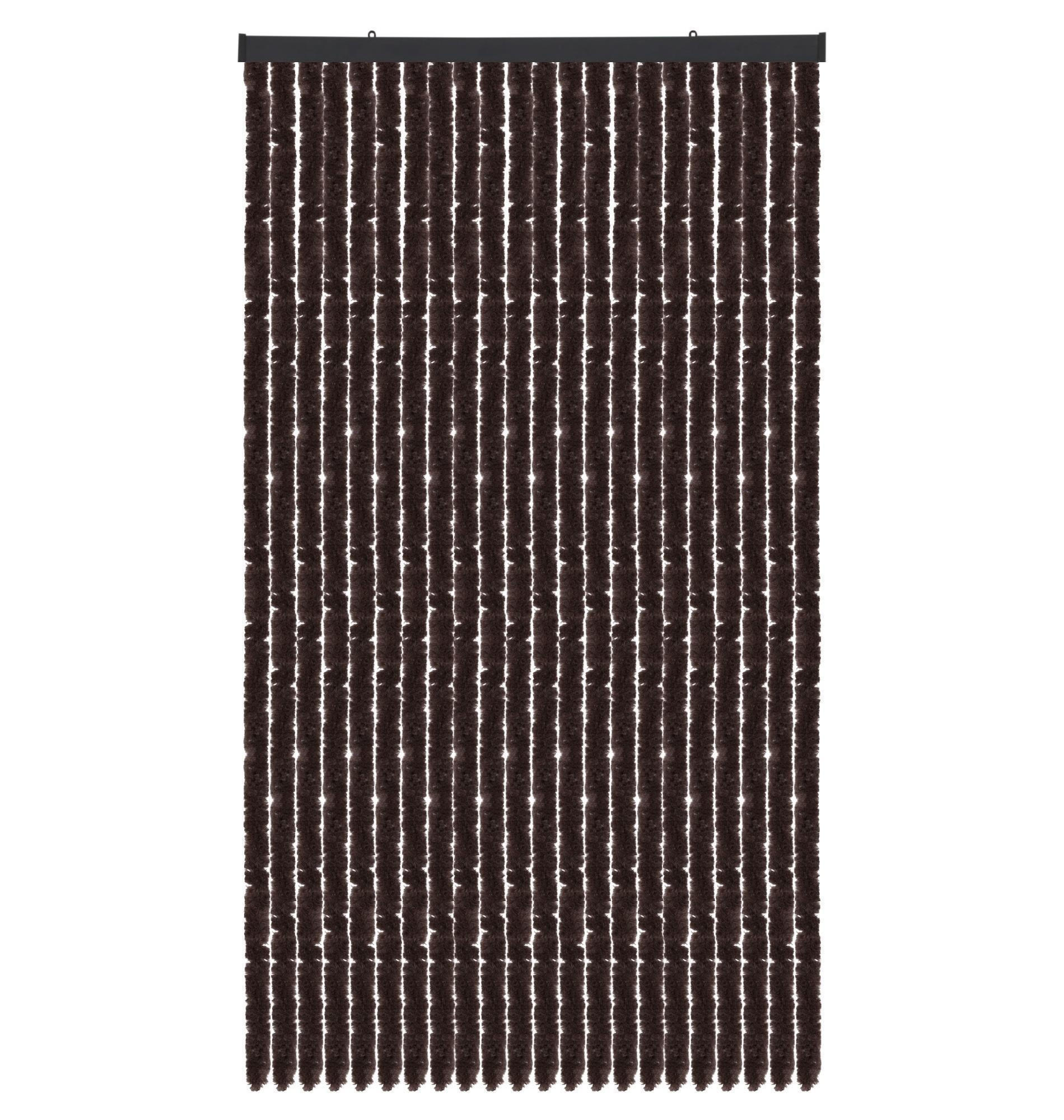 FLAUSCHVORHANG (90x220 cm) Türvorhang in "Braun" - Braun, Kunststoff (90/2/220cm) - Arsvita