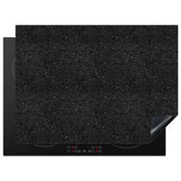 HERDABDECKPLATTE Granit - Schwarz - Grau Herdabdeckung Induktionsfeld 70x52 cm - Anthrazit, Kunststoff (70/52/0.2cm) - MuchoWow