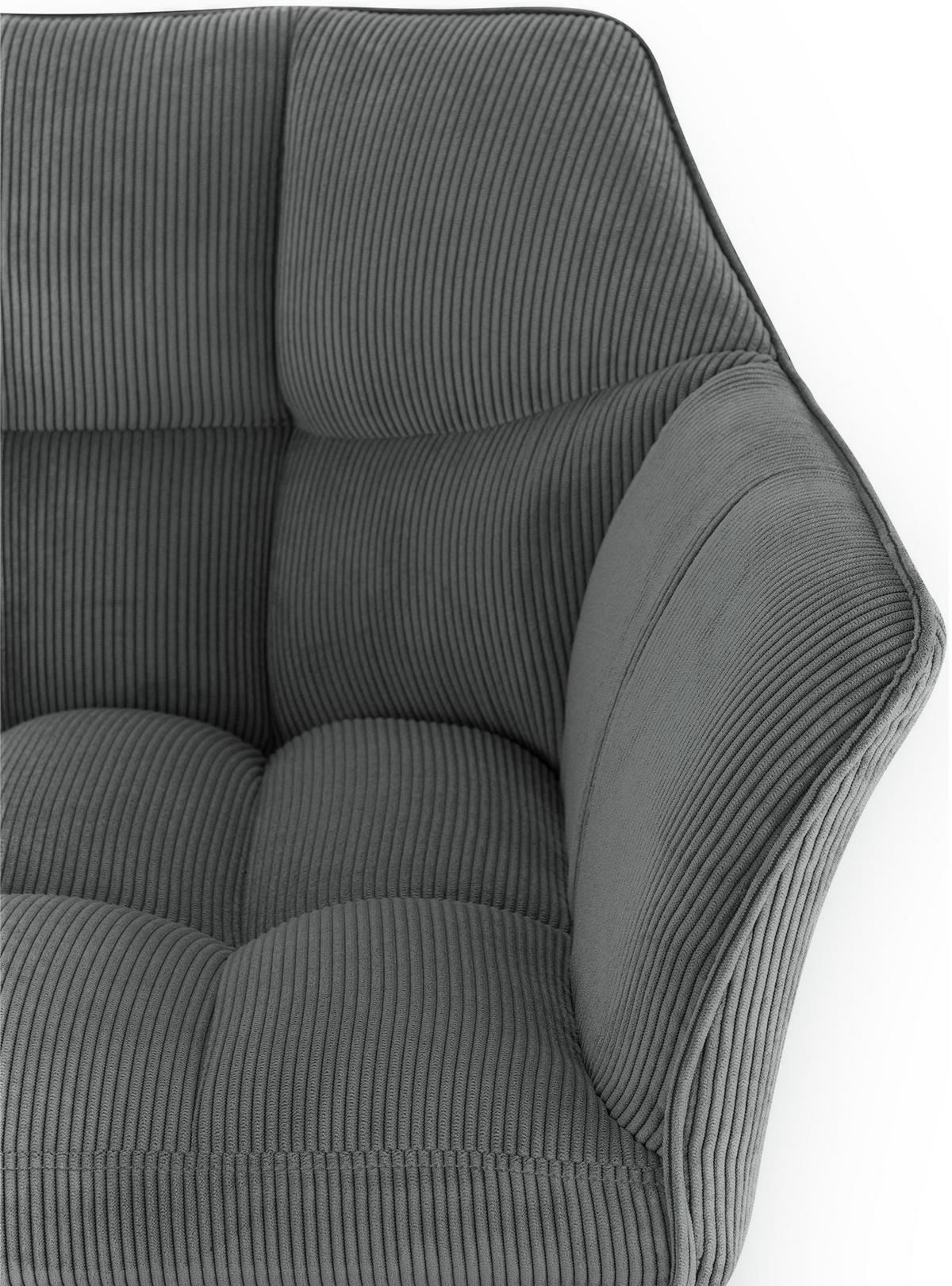 BARHOCKER Metall Grau - Schwarz/Grau, Metall (64/110/48cm) - CLP