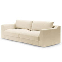 BIG-SOFA - Creme, Kunststoff/Textil (274/90/112cm) - home24