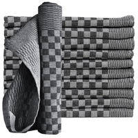 GESCHIRRTÜCHER 50x70 cm im 10er Set aus 100% Baumwolle, Zwirn-Qualität Grubentücher Schwarz - Schwarz, Textil (50/70cm) - Carpe Sonno