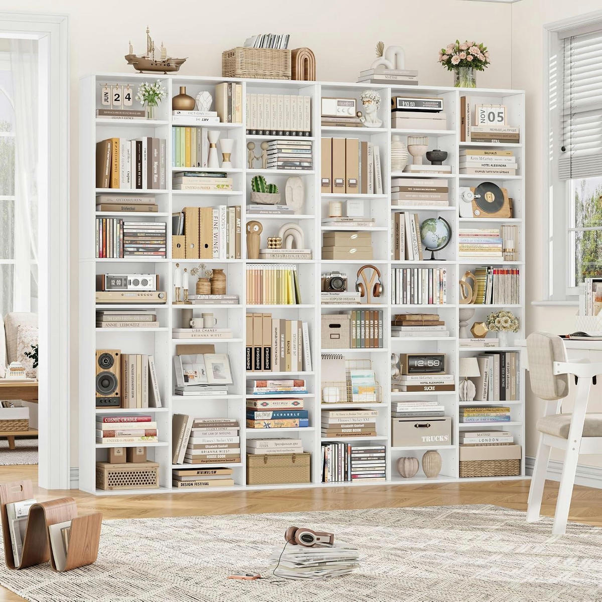 BÜCHERREGAL weiß 102,5 x 23,5 x 190 cm - Weiß, Holzwerkstoff (102.5/190/23.5cm)
