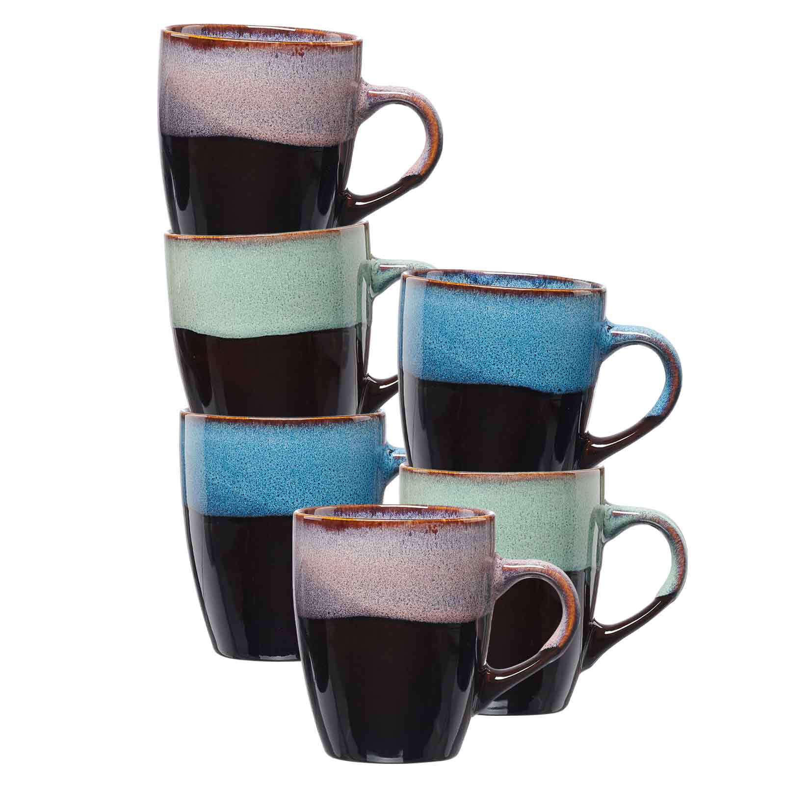 HENKELBECHER Mongu bunt 380 ml 6er Set - Multicolor, Keramik (0.38L) - Ritzenhoff Breker