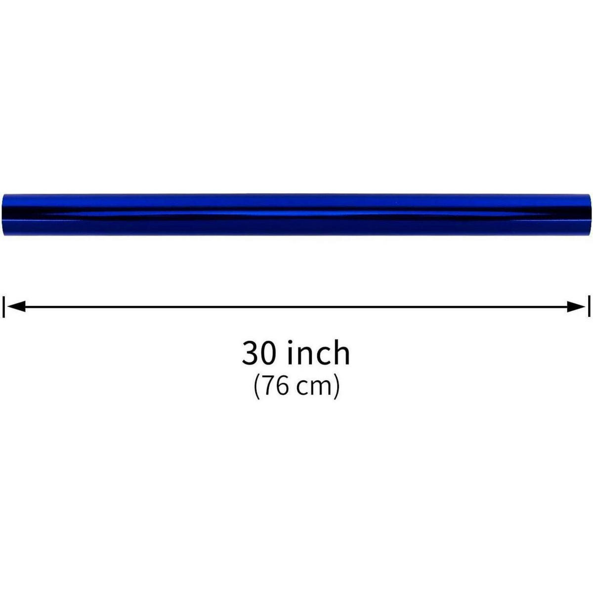 GESCHENKPAPIER Königsblau Metallic 76 cm x 10 m - Blau, Papier (5/76/5cm)