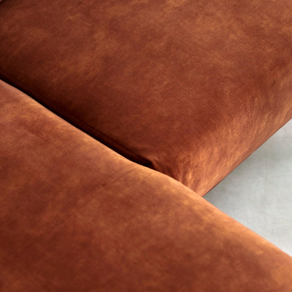 SOFA Finn Terrakotta aus Stoff - Terracotta, Textil (271/81/180cm) - Tikamoon