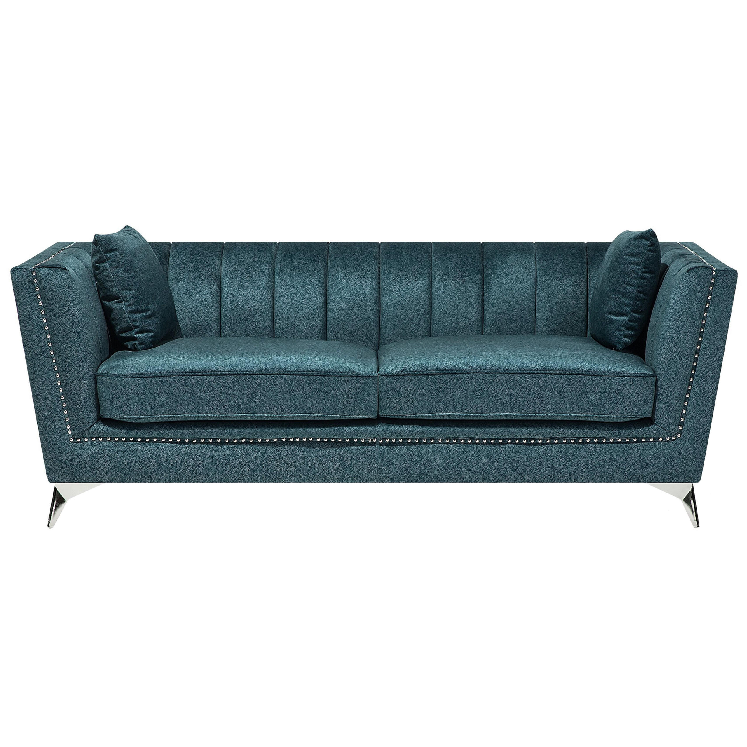 Beliani Sofa-Set Blau 211x77x80 cm