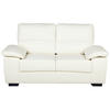 2-SITZER-SOFA Kunstleder Beige Vogar - Beige, Kunststoff/Textil (156/90/74cm) - Beliani