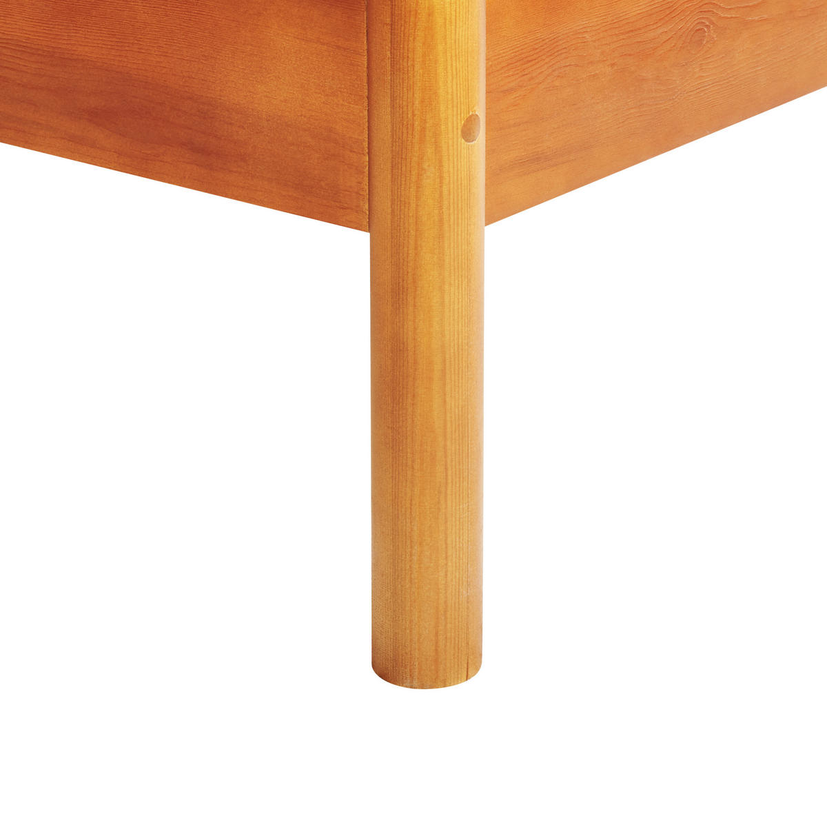 HOLZBETT 140/200cm Heller Holzfarbton Barret - Hellbraun, Holz (140/200cm) - Beliani
