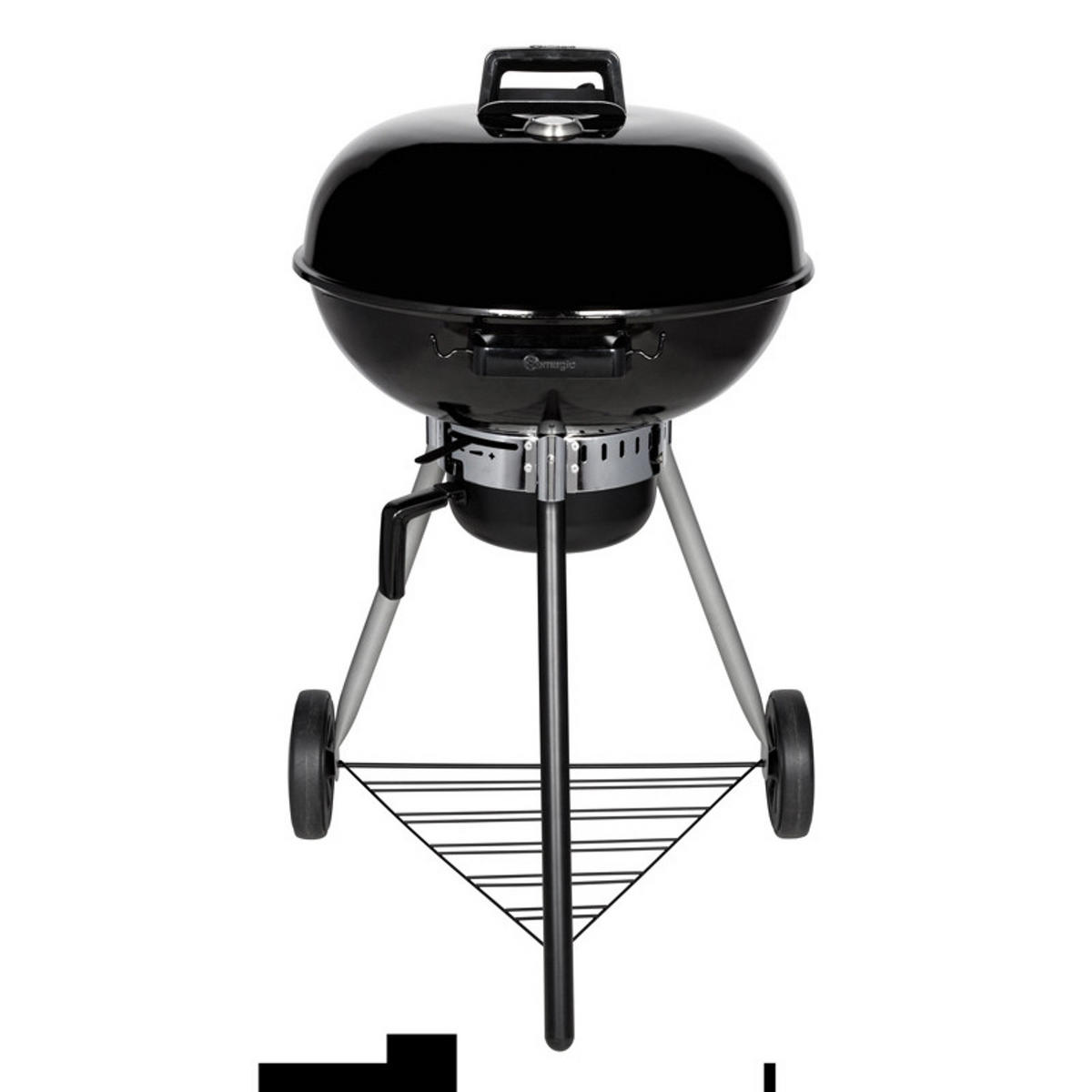 KUGELKOHLEGRILL Schwarz - Schwarz, Metall (67/102/67cm)