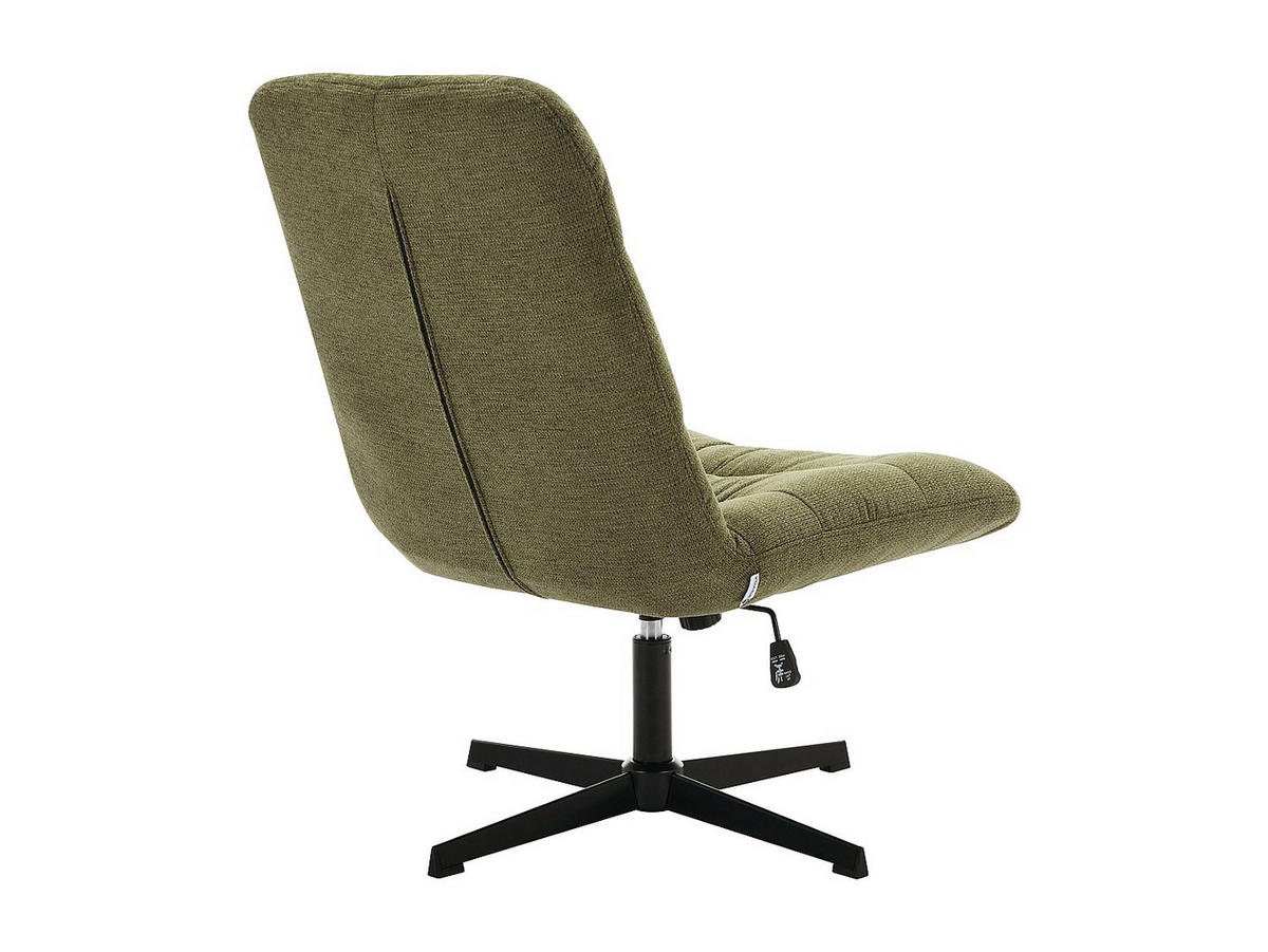 DREHSESSEL - melierter Stoff - Grün - SELENDO - Grün, Textil (77/104/68cm) - Vente-Unique