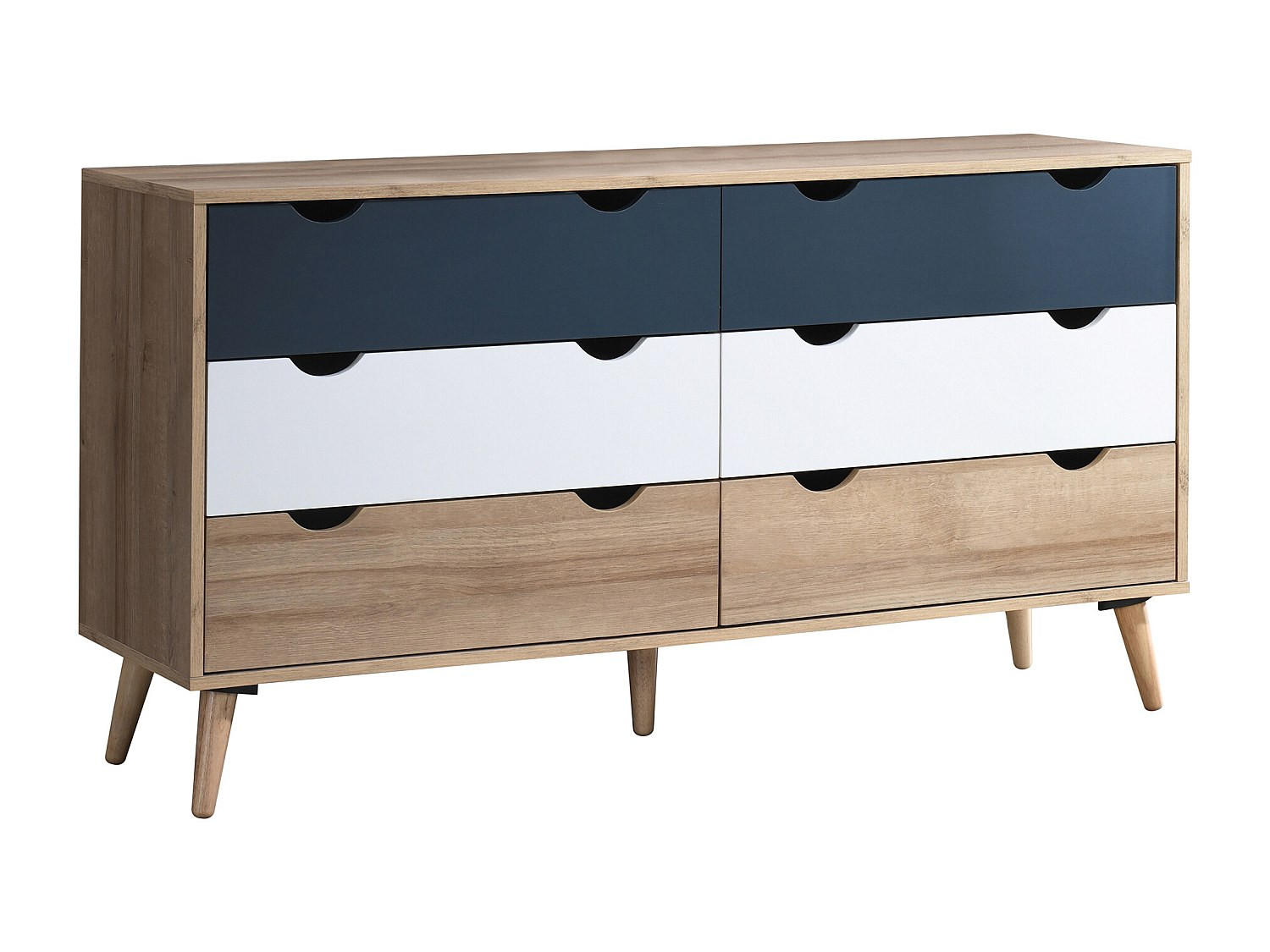 KOMMODE - 140 cm x 40 cm - holz - mehrfarbig Lurvia - Multicolor, Holz (140/76.5/40cm) - Vente-Unique
