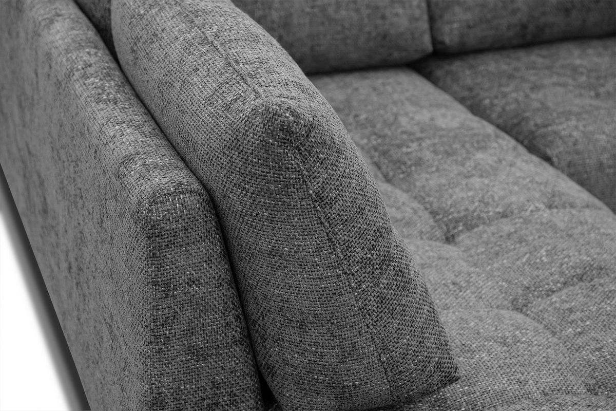 ECKSOFA SALVINI 5-Sitzer, dunkelgrau - Dunkelgrau/Schwarz, Holzwerkstoff/Textil (158/292cm) - Courtois Laville