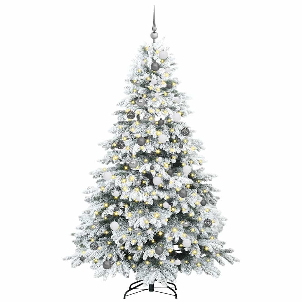 vidaXL Weihnachtsbaum Weiß 210 cm